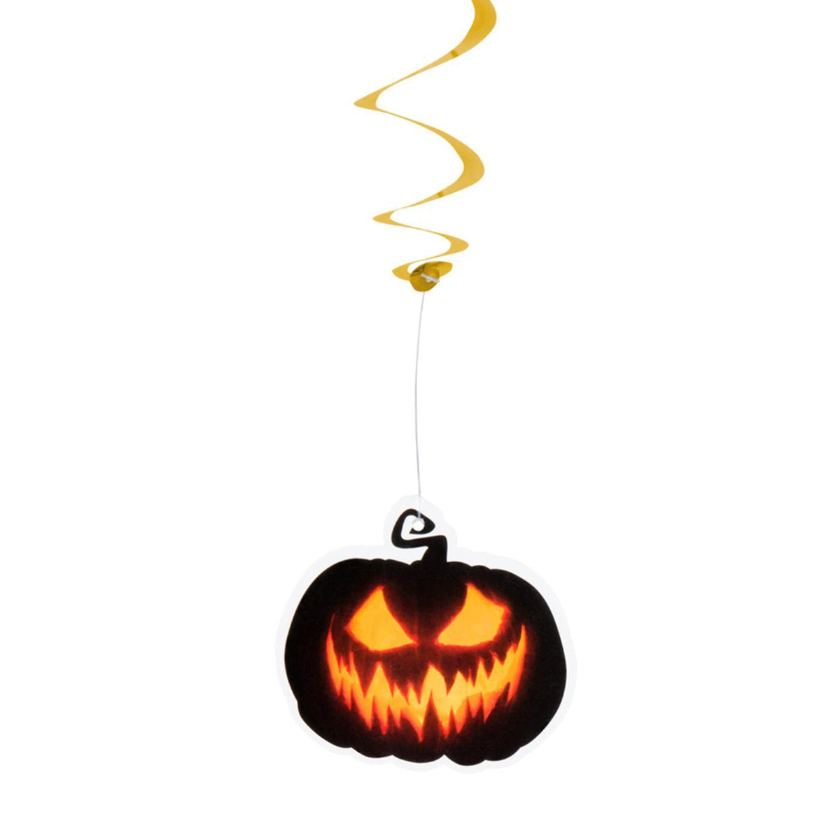 Creepy Pumpkin Decoration Swirls