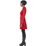 Smiffys - Star Trek Original Series Operations Uniform Costume (Red) - Women - Fancy Dress Central