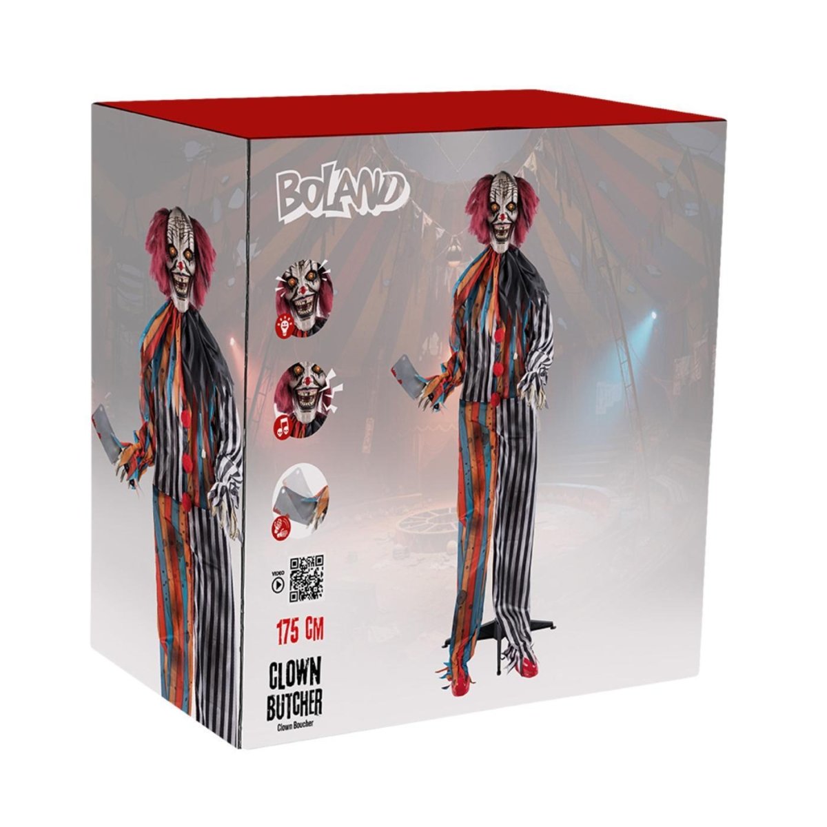 Boland - Interactive Butcher Clown - Party Decoration - Fancy Dress Central