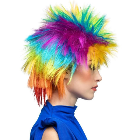 Boland - Rainbow Punk Wig - Adult - Fancy Dress Central