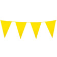 Boland - 10m Giant Coloured Triangular Bunting (Yellow) - Fancy Dress Central