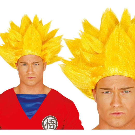 Fiestas Guirca - Martial Arts Warrior Wig (Blonde) - Men - Fancy Dress Central