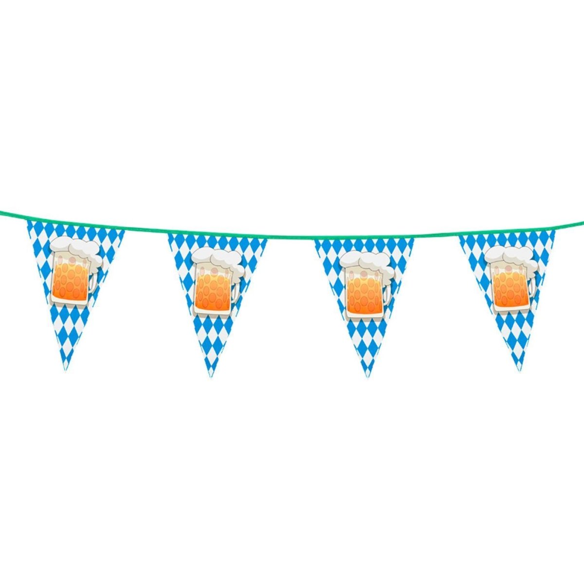 Boland - 6m Beer Party Triangular Bunting - Fancy Dress Central
