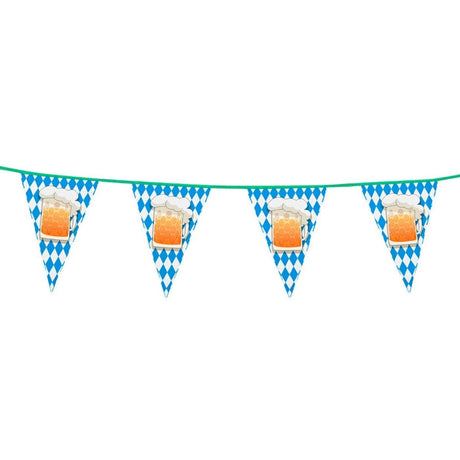 Boland - 6m Beer Party Triangular Bunting - Fancy Dress Central