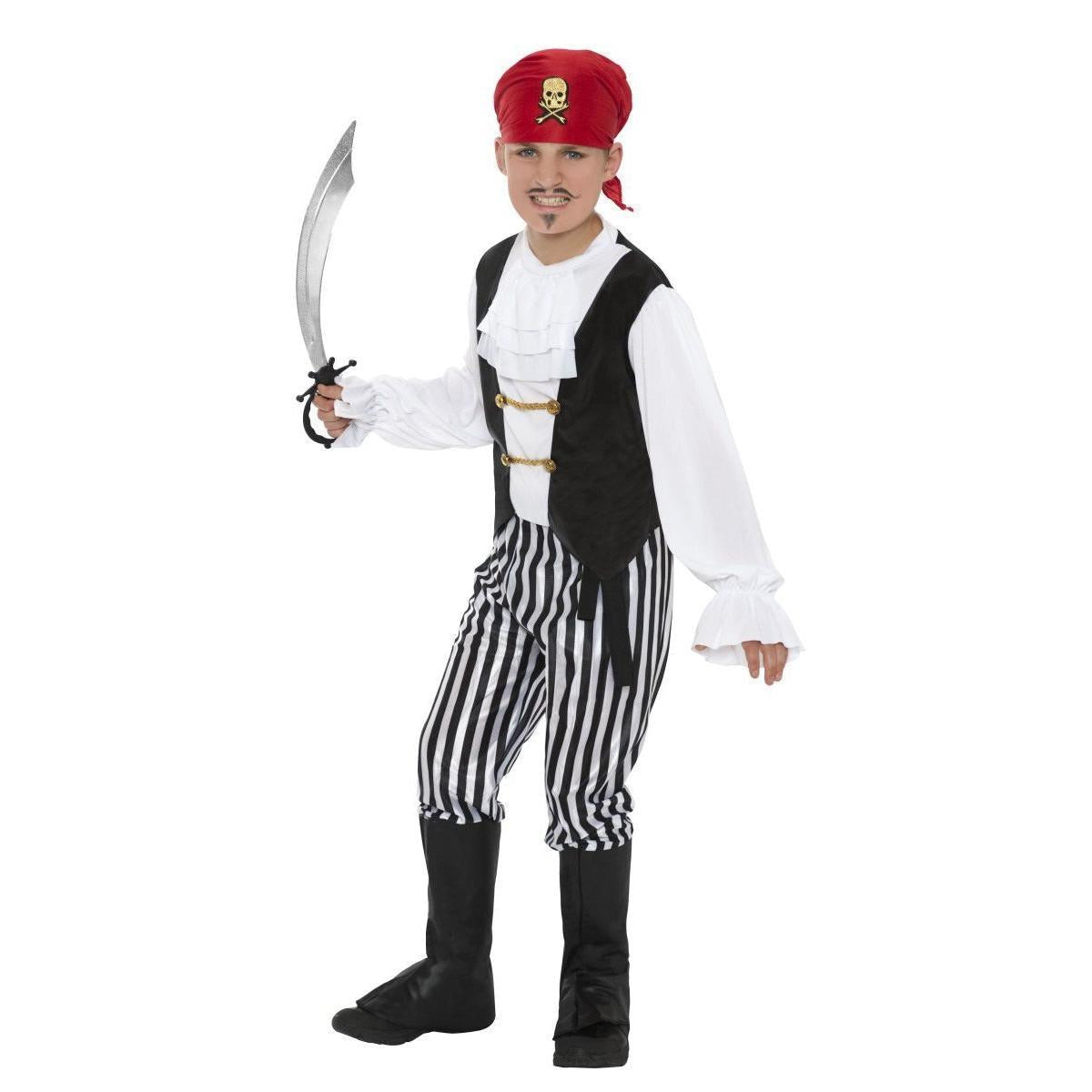 Black & White Pirate Boy Costume - Boys