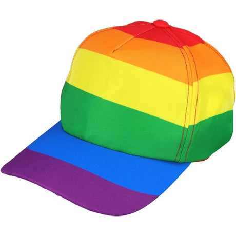 Henbrandt Ltd - Rainbow Pride Baseball Cap - Adult - Fancy Dress Central
