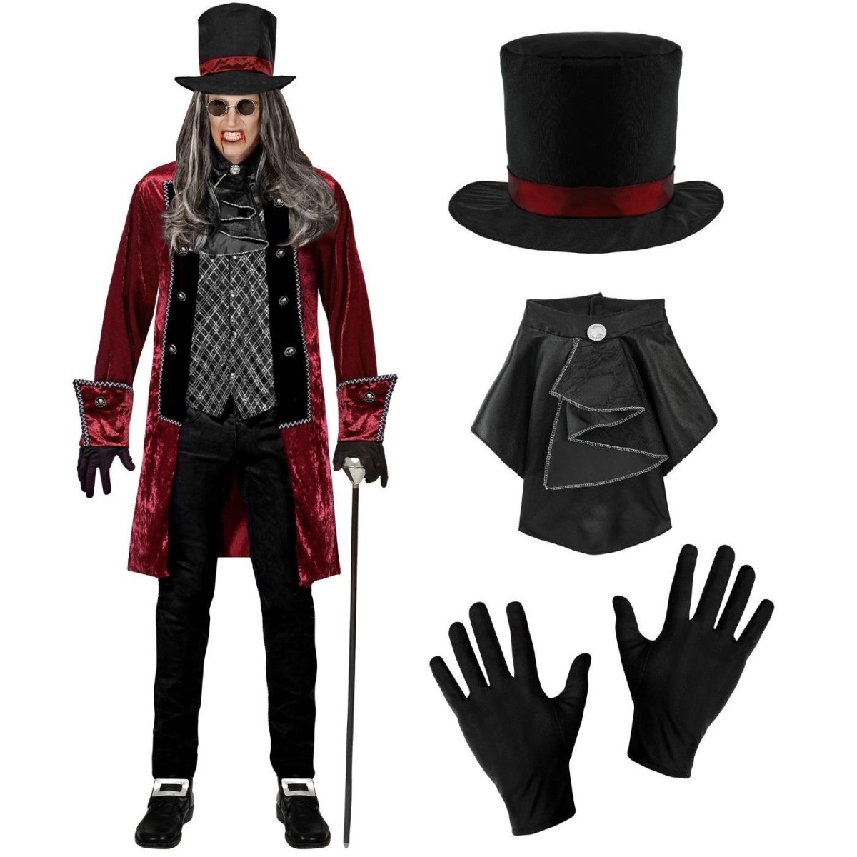 Widmann - Victorian Vampire Costume - Men - Fancy Dress Central