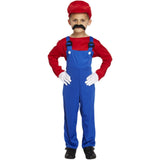 Henbrandt - Super Workman Costume (Red) - Boys - Fancy Dress Central