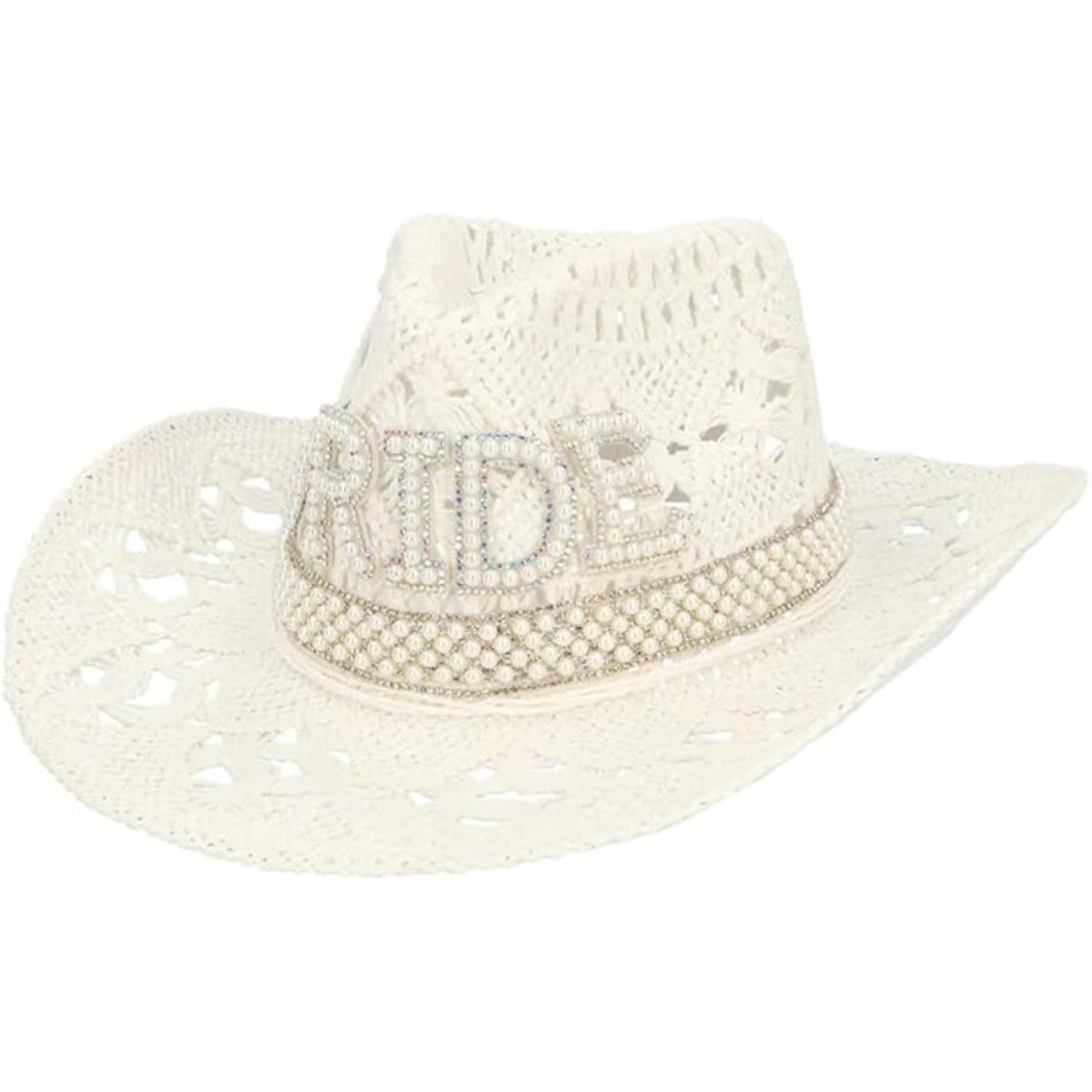 Boland - Summer Bride Cowboy Hat - Women - Fancy Dress Central
