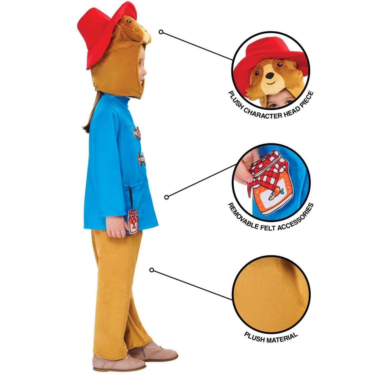 Rubies - Paddington Deluxe Costume - Child - Fancy Dress Central