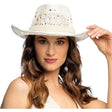Boland - Summer Bride Cowboy Hat - Women - Fancy Dress Central