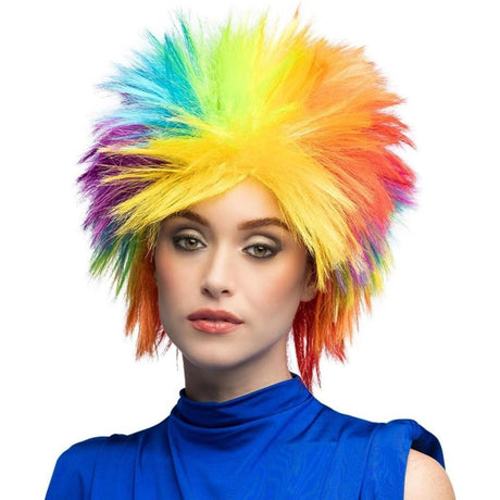 Boland - Rainbow Punk Wig - Adult - Fancy Dress Central