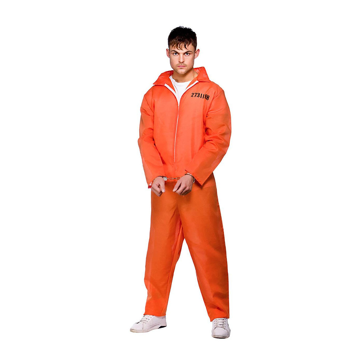 Orange Convict Costume - Men