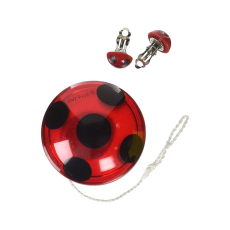 Rubies - Miraculous Ladybug Yo - Yo and Earring Set - Girls - Fancy Dress Central