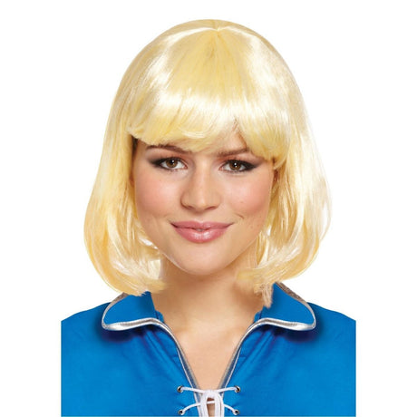 Henbrandt - Mid - Length Wig (Blonde) - Adult - Fancy Dress Central