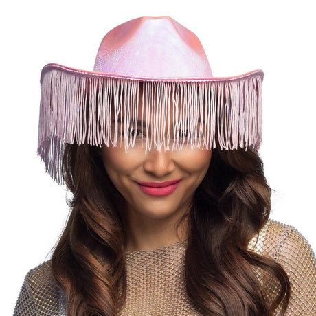 Fancy Dress Central - Fabulous Cowboy Hat (Baby Pink) - Adult - Fancy Dress Central