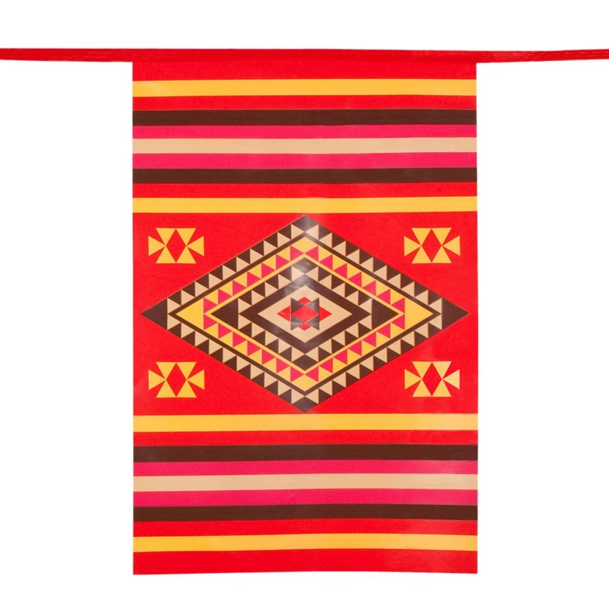 Boland - 10m Mexican Fiesta Rectangle Bunting - Fancy Dress Central