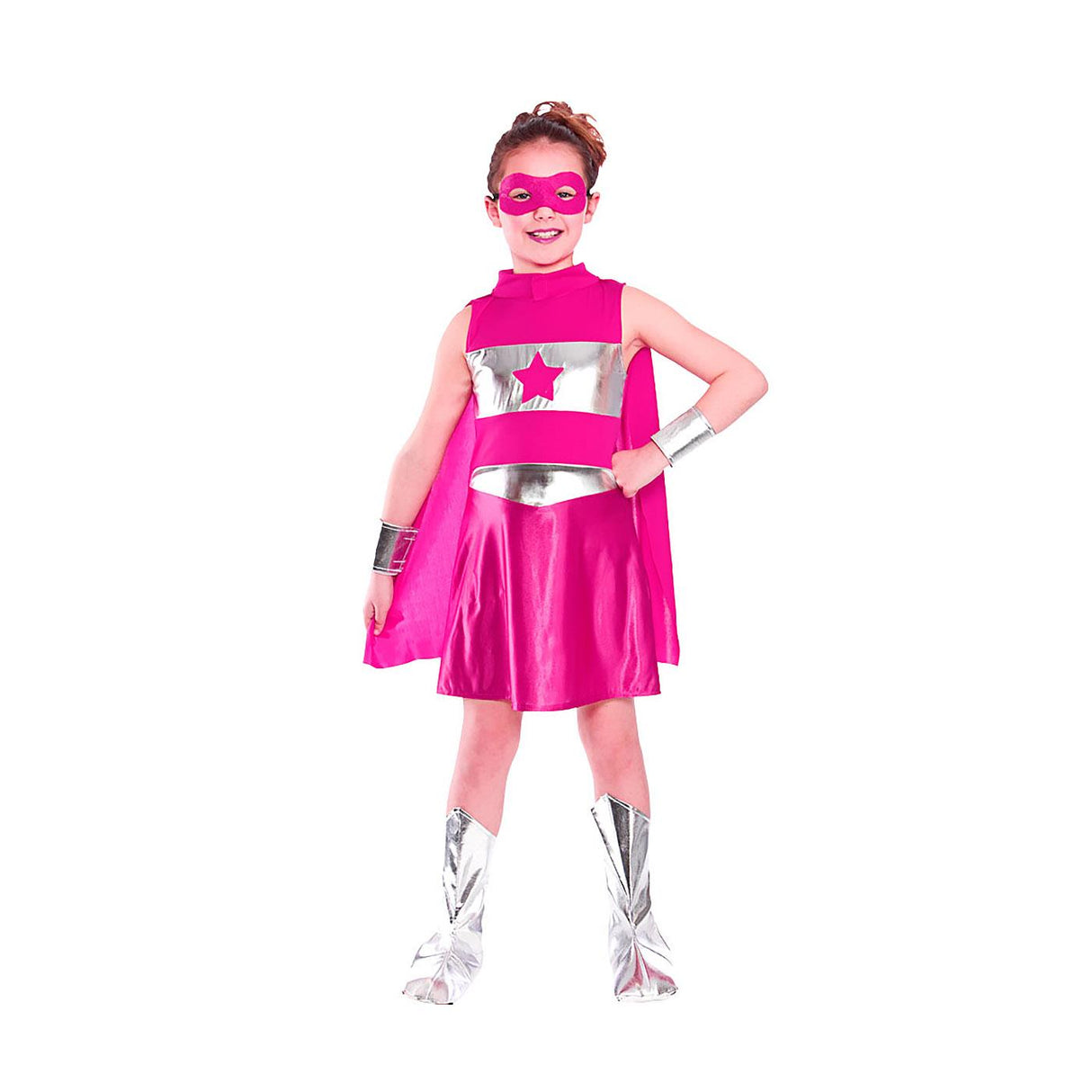 Super Hero Costume (Pink) - Girls