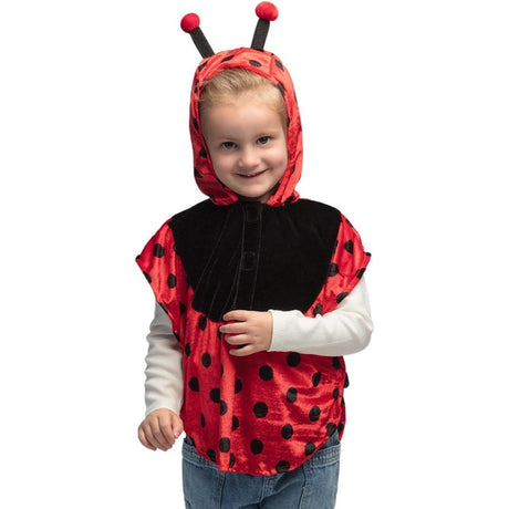 Boland - Ladybug Hooded Poncho - Child - Fancy Dress Central