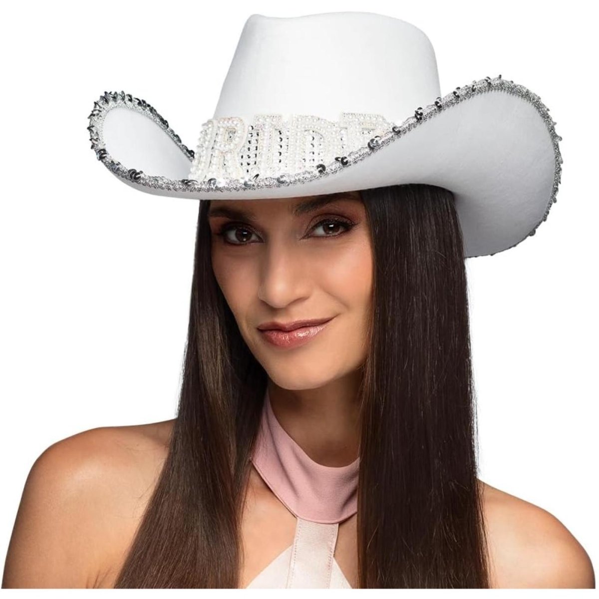 Boland - Bride Cowboy Hat - Women - Fancy Dress Central