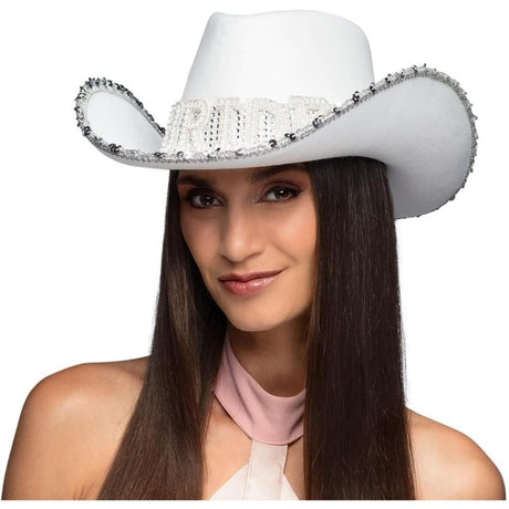 Boland - Bride Cowboy Hat - Women - Fancy Dress Central