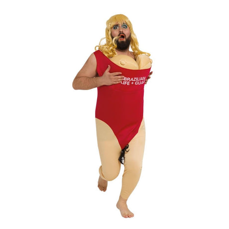 Fiestas Guirca - Funny Brazilian Lifeguard Costume - Men - Fancy Dress Central