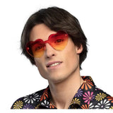 Boland - Festival Hearts Party Glasses (Orange) - Adult - Fancy Dress Central