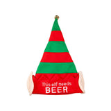 Christmas Elf Hat (This Elf Needs Beer) - Adult