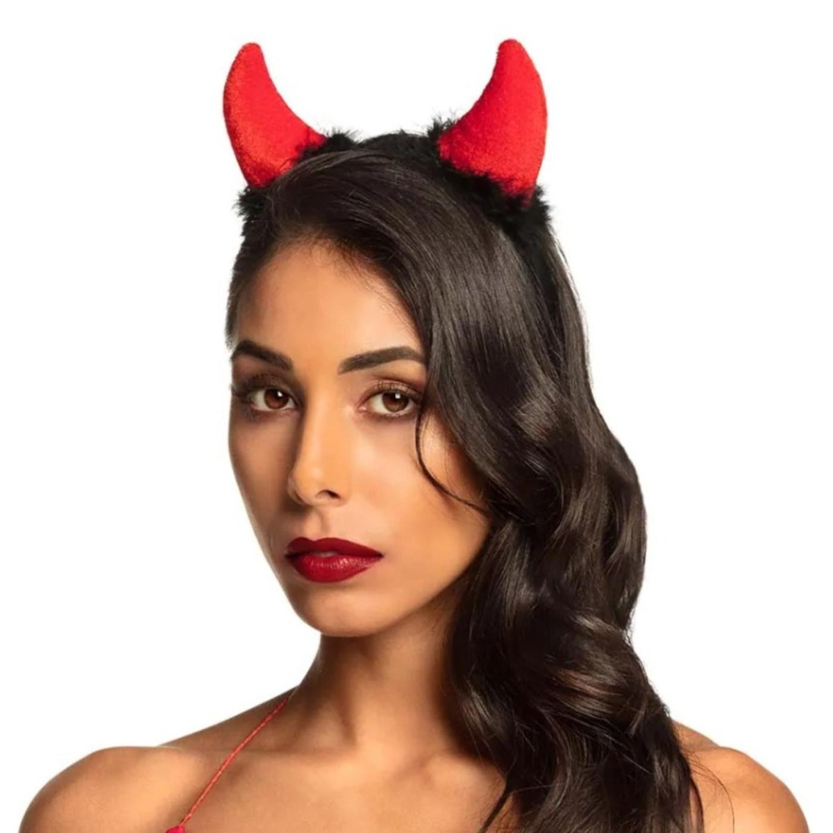 Boland - Red Devil Horns on a Headband - Adult - Fancy Dress Central