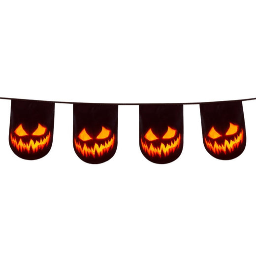 Boland - 6m Pumpkin Bunting - Fancy Dress Central