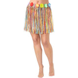 Wicked Costumes Ltd - Hula Skirt 40cm (Multi - Coloured) - Adult - Fancy Dress Central
