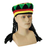 Rasta Hat with Hair - Adult