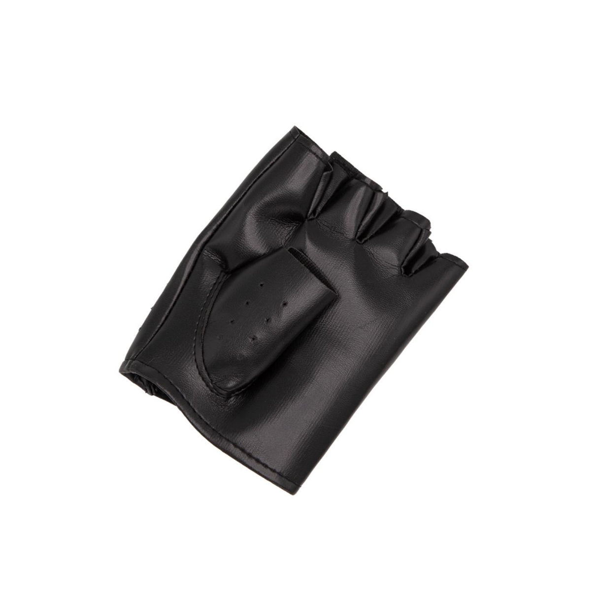 Faux Leather Biker Gloves - Adult