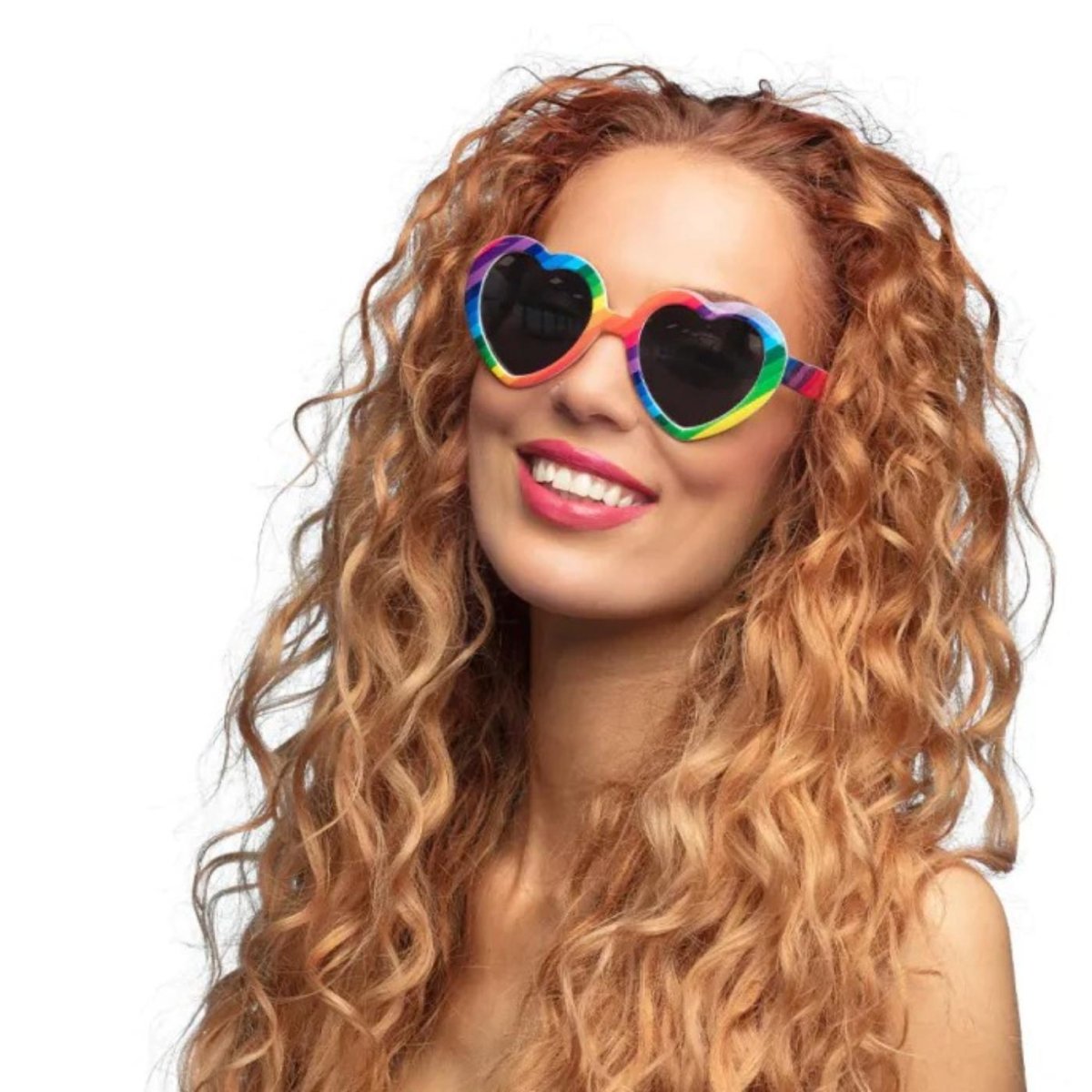 Boland - Rainbow Heart Party Glasses - Adult - Fancy Dress Central