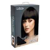 Fancy Dress Central - Bob Wig with Fringe (Black) - Adult - Fancy Dress Central