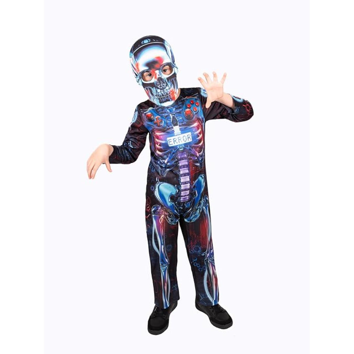 Glow in the Dark Gamer Skeleton Costume - Child