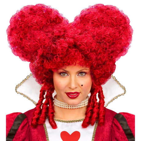 Widmann - Baroque Wig (Red) - Women - Fancy Dress Central