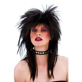 80s Rocker Wig (Black) - Adult