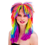 80s Rocker Wig (Rainbow) - Adult