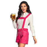 Fancy Dress Central - Lederhosen (Pink) - Women - Fancy Dress Central