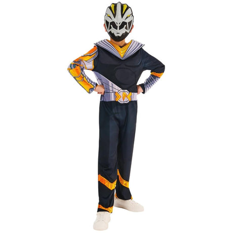 Rubies - Power Rangers Cosmic Fury Ranger Costume (Black) - Boys - Fancy Dress Central
