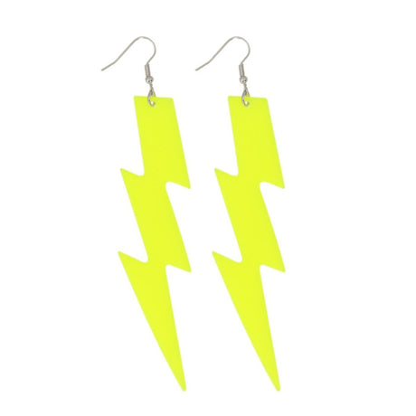 Boland - Lightning Flash Earrings (Yellow) - Women - Fancy Dress Central