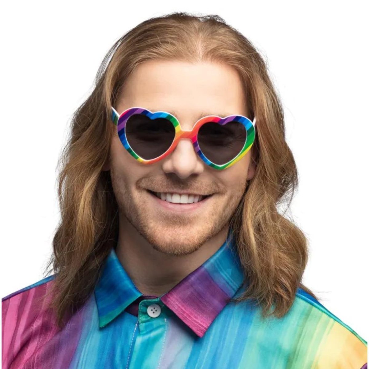 Boland - Rainbow Heart Party Glasses - Adult - Fancy Dress Central