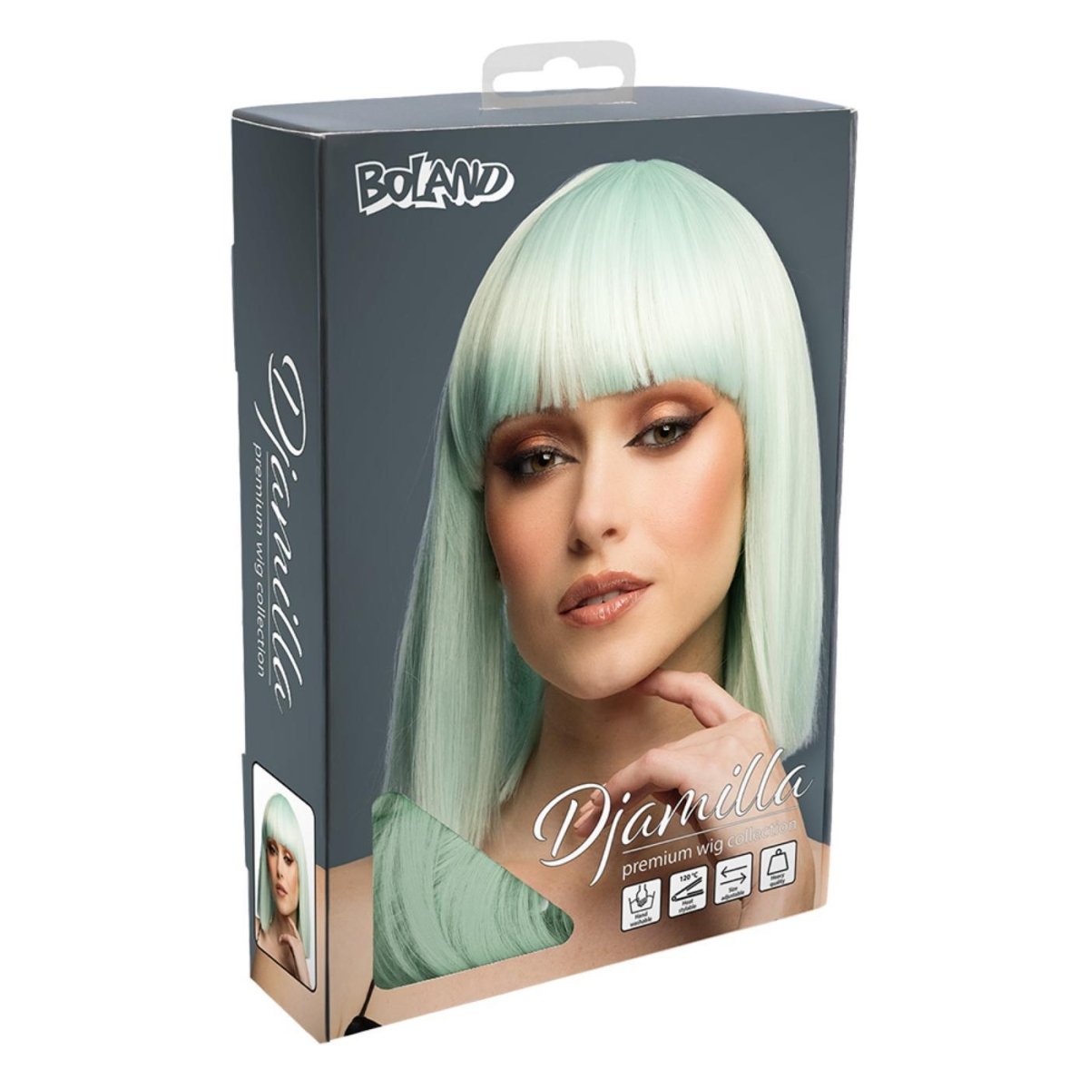 Fancy Dress Central - Bob Wig with Fringe (Green) - Adult - Fancy Dress Central