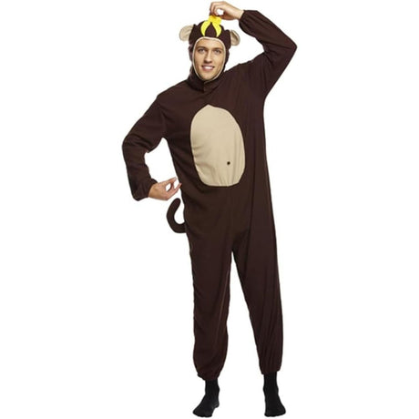 Henbrandt - Monkey Costume - Adult - Fancy Dress Central
