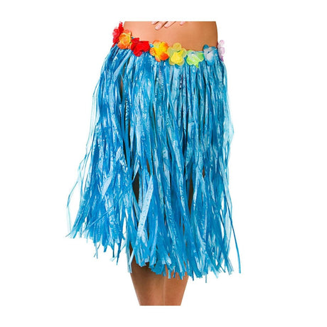 Wicked Costumes - Hula Skirt 60cm (Blue) - Women - Fancy Dress Central