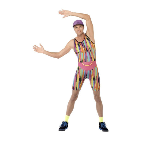 Smiffys - 80s Aerobics Instructor Costume - Men - Fancy Dress Central