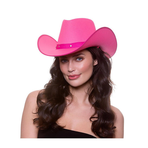 Wicked Costumes Ltd - Texan Cowboy Hat (Hot Pink) - Adult - Fancy Dress Central