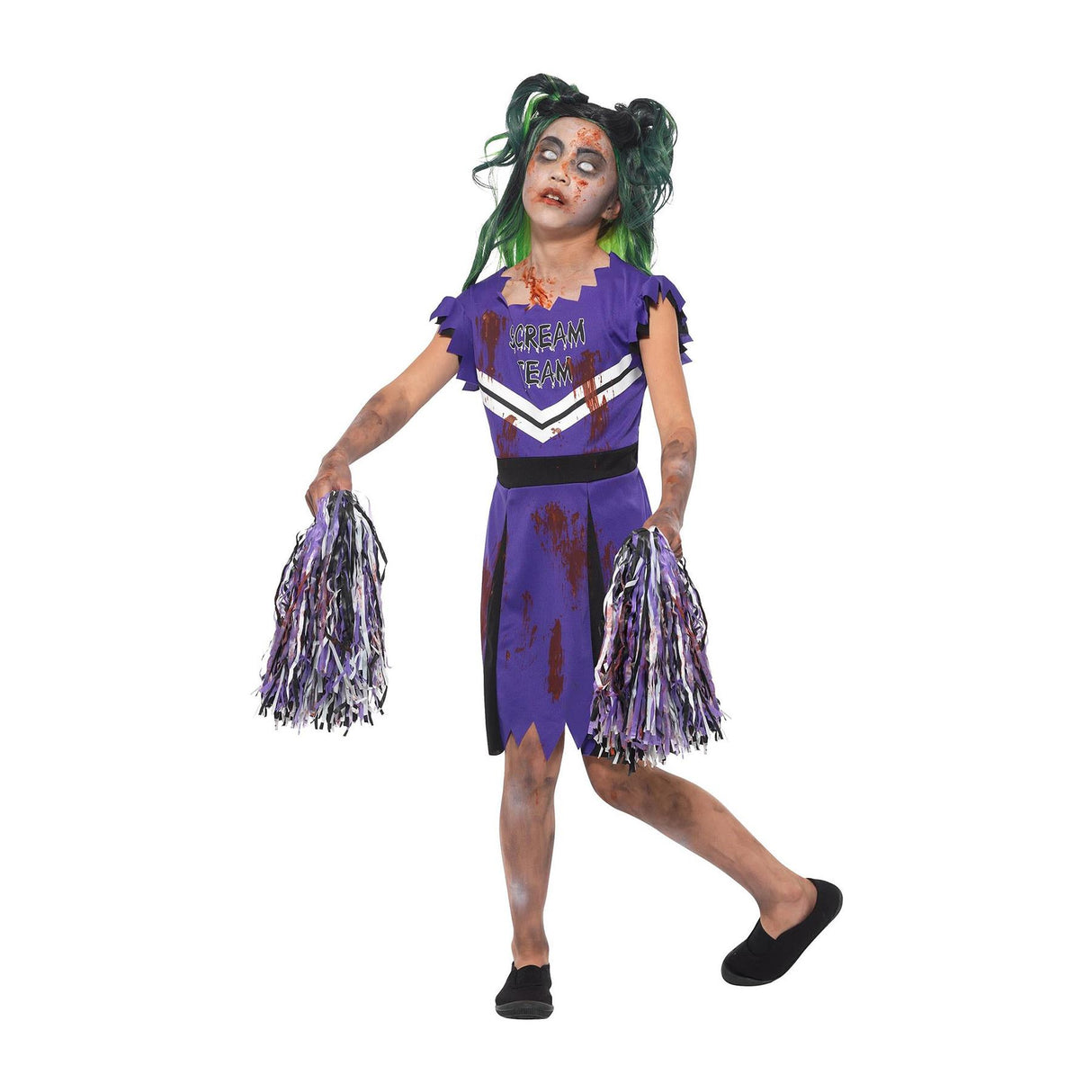 Dark Cheerleader Costume - Girls
