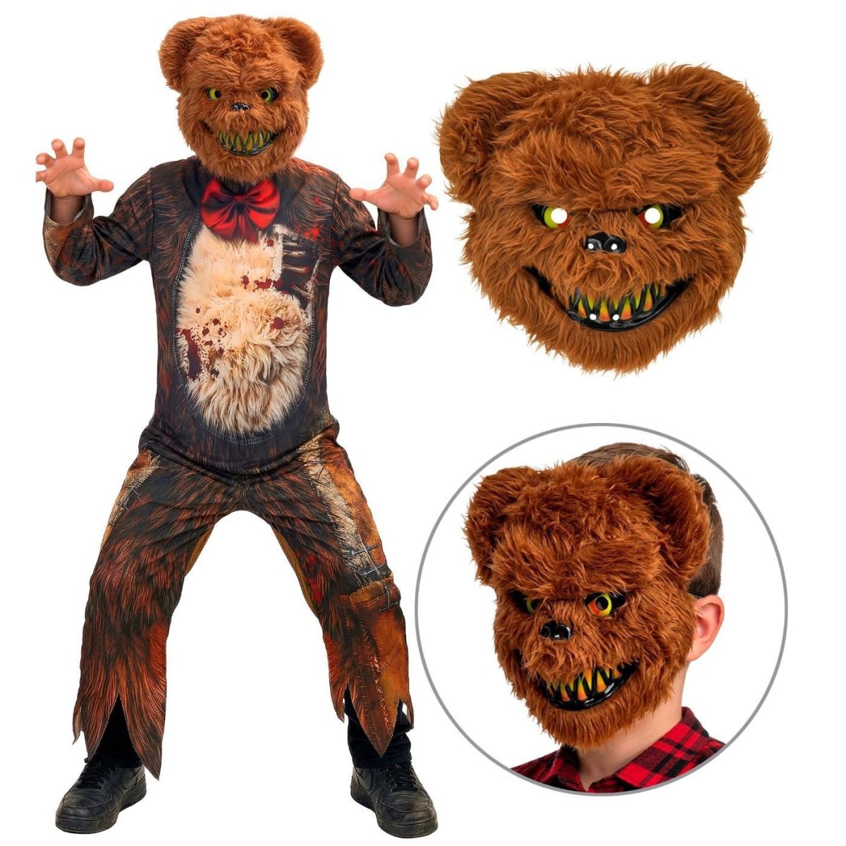 Widmann - Zombie Bear Costume - Child - Fancy Dress Central